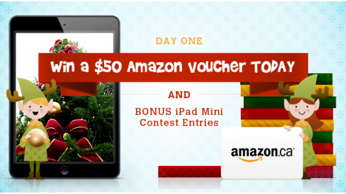 Bargainmoose Christmasathon Day 1: Win an iPad Mini or a $50 Amazon.ca Voucher Today! (Closed)