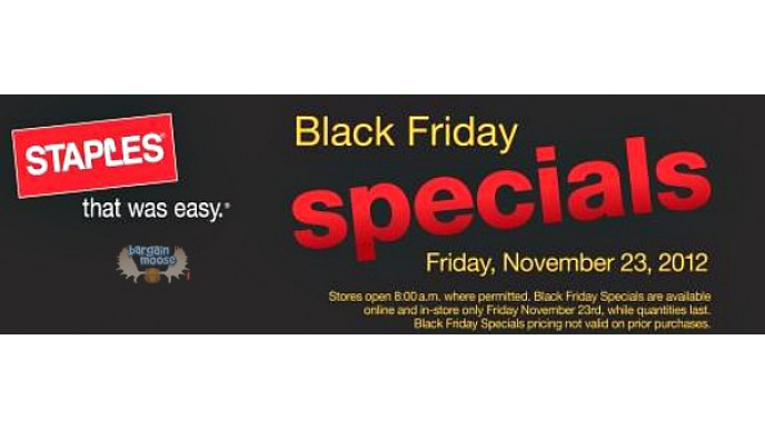 Staples Canada: Black Friday 1 Day Sales