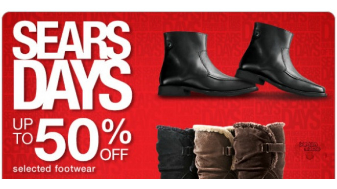 Sears Canada: Up To 50% Off Selected Footwear