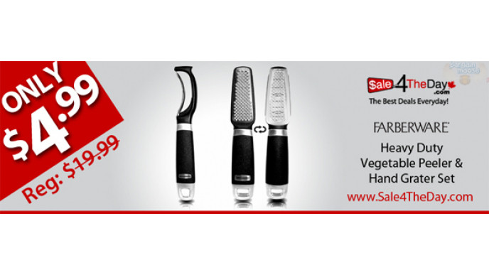 Sale 4 The Day Canada: Farberware Heavy Duty Grater & Vegetable Peeler $4.99 & Shipping (Expired)