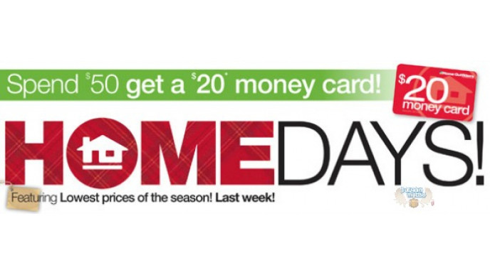 Home Outfitters Canada: Spend $50 & Get A $20 Money Card