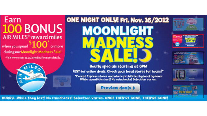 Moonlight Madness at Toys 'R' Us Canada