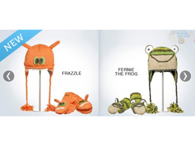 TeamBuy Canada: $15 for matching knit animal hat and mittens (plus shipping)