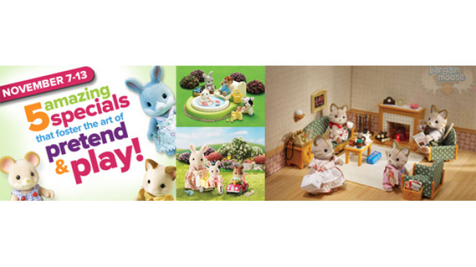 50% off a Calico Critters family at Mastermind Toys