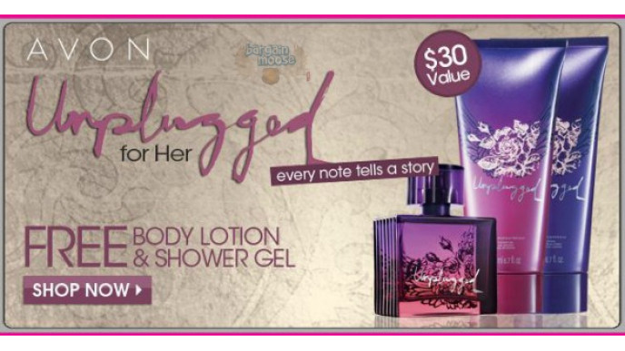 Avon Canada: Free Body Lotion & Shower Gel w/ Unplugged Perfume Purchase
