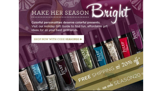 Julep: Promo Code For 20% Off All Gifts & Free Shipping