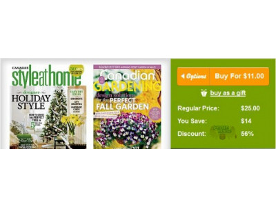 WagJag Canada: $11 for a 1-Year Subscription to Style at Home or Canadian Gardening Magazines