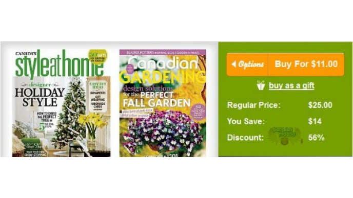 WagJag Canada: $11 for a 1-Year Subscription to Style at Home or Canadian Gardening Magazines