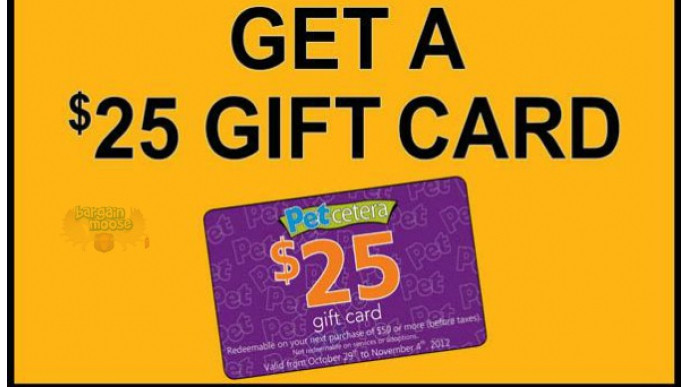 Petcetera: Spend $50 & Get a $25 Gift Card