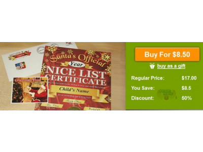 WagJag Canada: $8.50 for a Santa Letters & Gifts Package