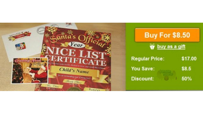 WagJag Canada: $8.50 for a Santa Letters & Gifts Package