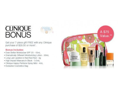 Sears Canada: Free 7 Piece Gift w/ $28.50 Clinique Purchase