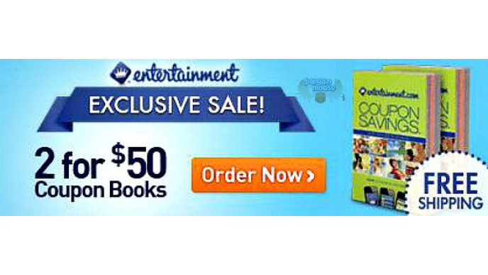 Entertainment Books: 2 for $50 & Free Shipping