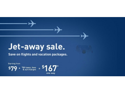 West Jet Canada: Jet-Away Sale