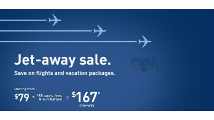 West Jet Canada: Jet-Away Sale
