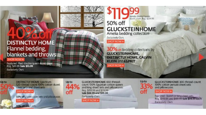 The Bay Canada: Bedding up to 55% off