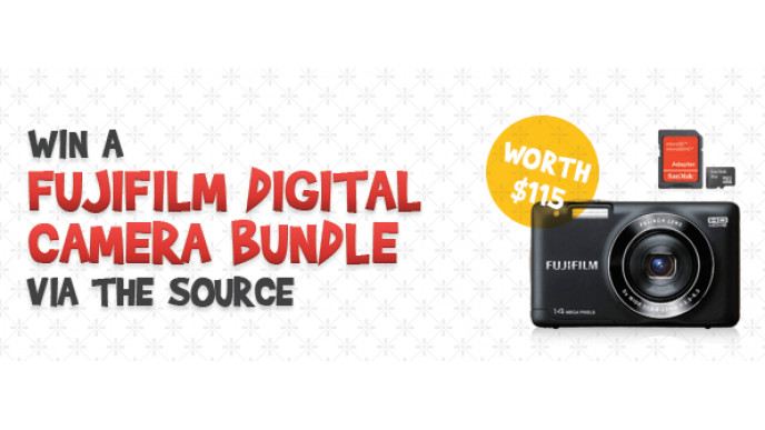 Bargainmoose Contest: Win A Fujifilm Digital Camera Bundle from The Source Canada!