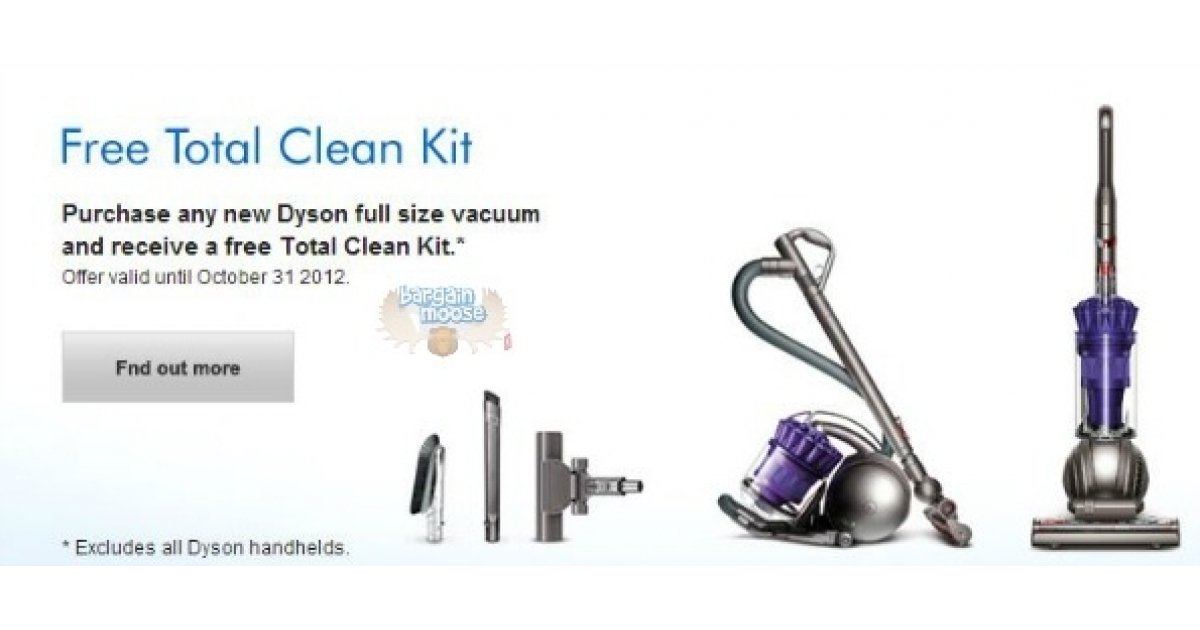Dyson Canada Free Total Clean Kit from Dyson Canada