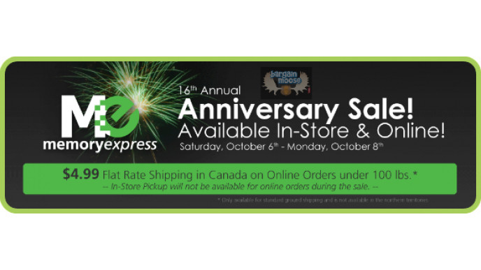MemoryExpress.com: 16th Anniversary Sale