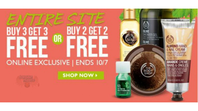 The Body Shop Canada: Entire Site B3G2 Free or B2G1 Free