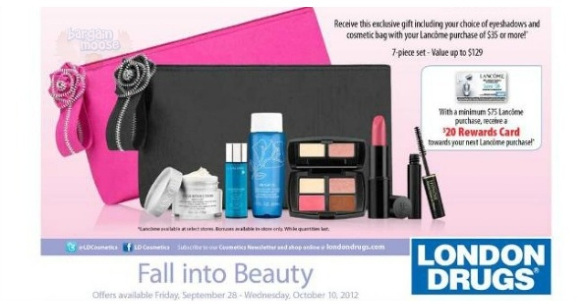 London Drugs Canada Free Gift w/ 35 Purchase & 20 Rewards