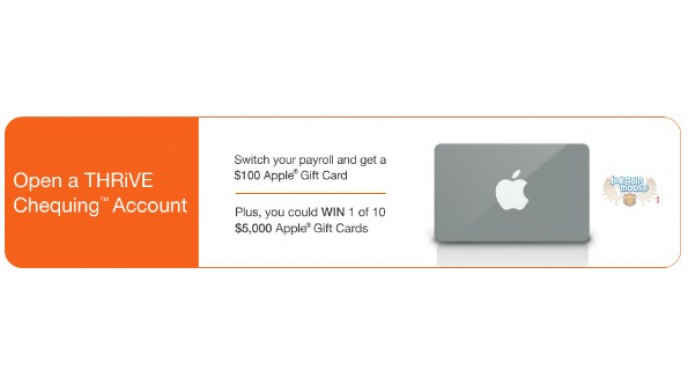 ING Direct: Open Thrive Account + Transfer Payroll to Get $100 Apple GC