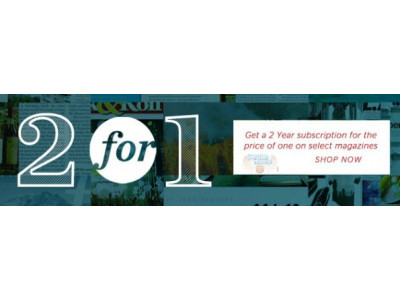 Zinio Canada: 2 for 1 Magazine Subscriptions