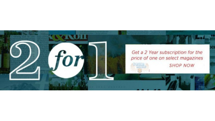 Zinio Canada: 2 for 1 Magazine Subscriptions