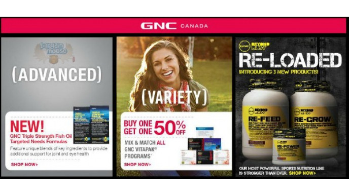 GNC Canada: Save 30-50% Off Top Products
