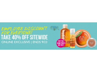 The Body Shop Canada: Save 40% Site Wide