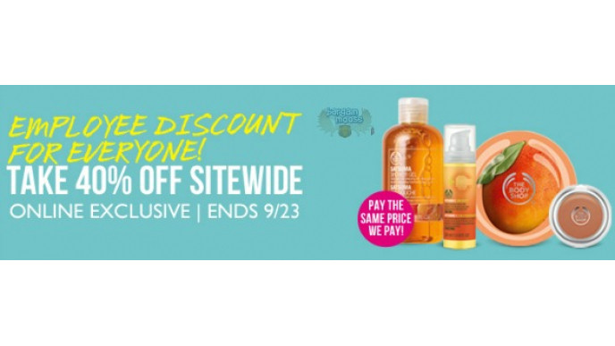 The Body Shop Canada: Save 40% Site Wide