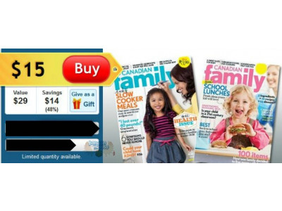 DealFind Canada: $15 for a 2 Year Subscription to Canadian Family Magazine(including taxes & Shipping)