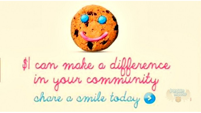 Tim Hortons Canada: $1 Cookies All Proceeds go to Charity