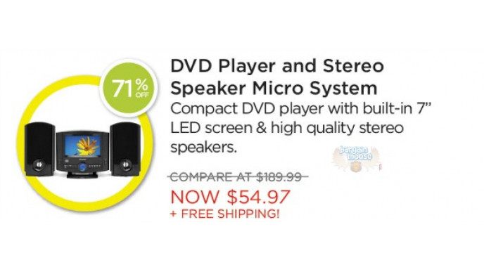 Shop.ca: 71% off Magnasonic DVD Player Stereo Speaker System - Now $54.97