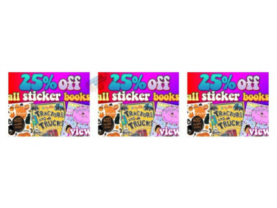 Bookcloseouts: Save 25% on all Sticker Books