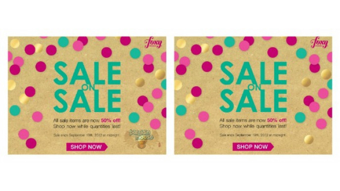 Foxy Originals: All Sale Items Now 50% Off