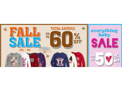 The Children's Place: Fall Sale Up to 60% Off