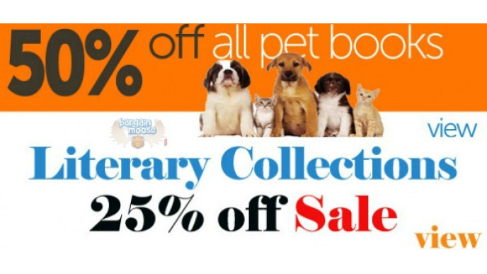 Bookcloseouts Canada: 50% Off Pet Books, 25% Off Literary Collections