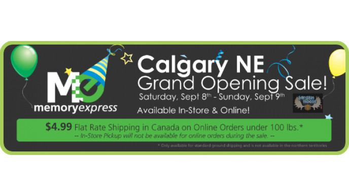 MemoryExpress: New Store Opening Sale, for Online Customers Too!