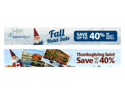 Travelocity.ca: Thanksgiving & Fall Sales up to 40% off