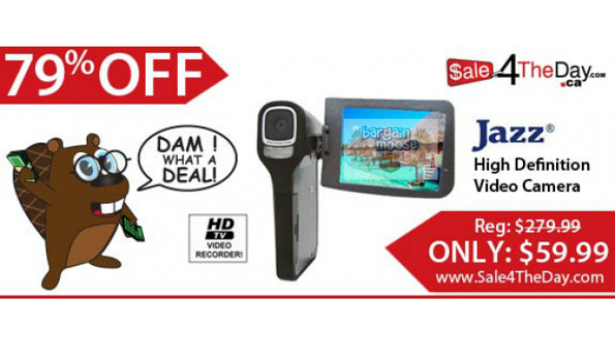 Sale4TheDay.com: 79% off Jazz HD Video Camera (Save $220)