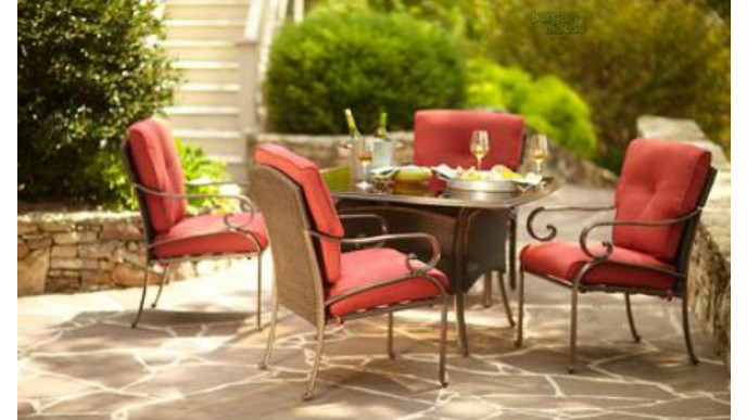Home Depot 50 Off Martha Stewart Cedar Island 5 Piece Patio Set