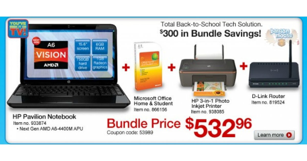 laptop & printer bundle