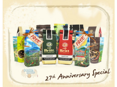 Café Britt Canada Anniversary Special: 2 Free Products W/ Order Of 25 Products
