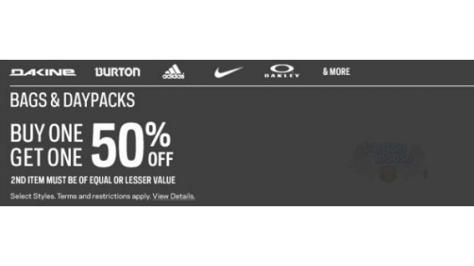 Sportchek Canada: B1G1 50% Off All Bags & Daypacks