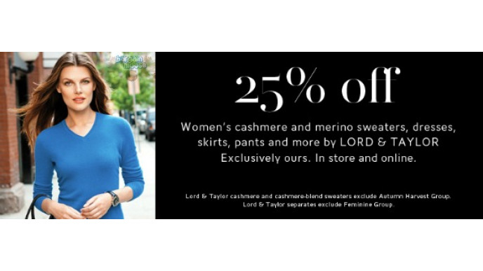 The Bay Canada: 25% Off Women’s Fashion By Lord & Taylor