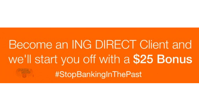 INGDirect Canada: Free $25 With New Account (Min deposit of $100)