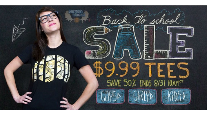 Threadless: Back to School 50% off Sale - Tees only $9.99