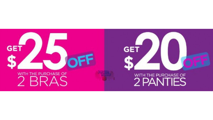 La Vie en Rose: Save $25 on 2 Bras or Save $20 on 2 Panties