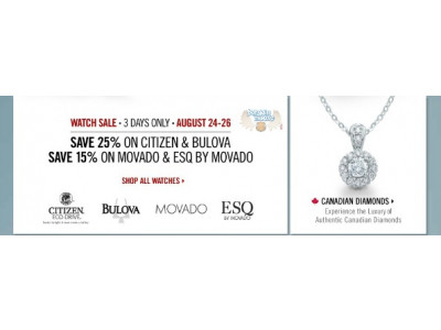 Peoples Jewellers Canada Watch Sale – Up To 25% On All Watches